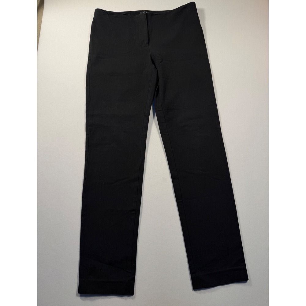 Lord & Taylor Black Straight Leg Stretch Dress Pants Trousers Size 6